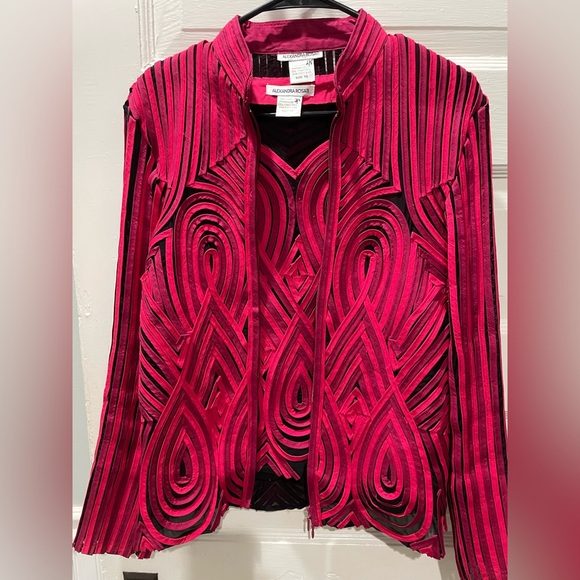 Alexandra Rosati Jackets & Blazers - Alexandra Rosati Size 10, Shades of Fuchsia Women’s Jacket
